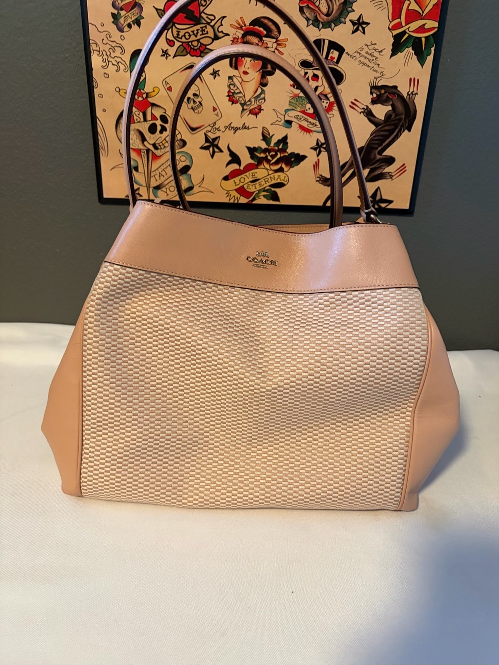 Coach Large Legacy Lexy Shoulder Bag in Legacy Jacquard 37540
